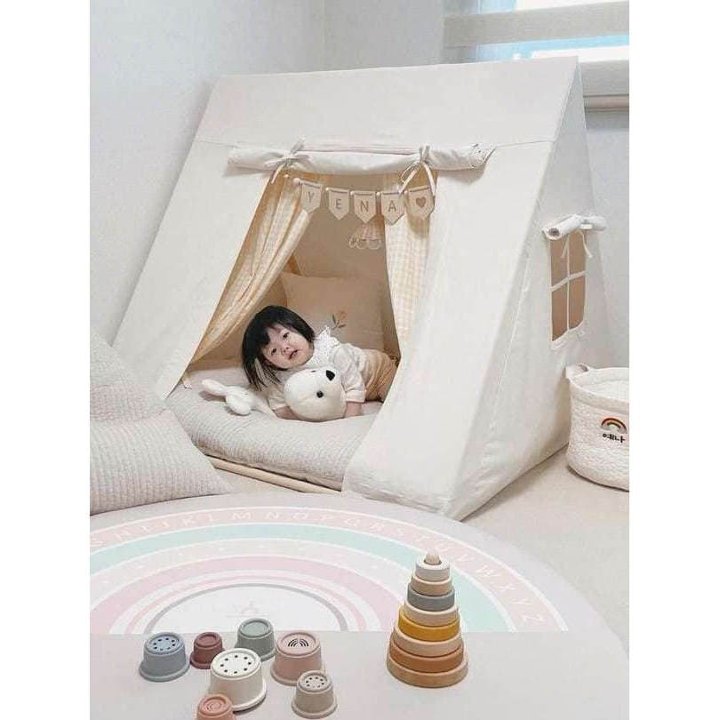 INS estilo crianças cortina de porta destacável tenda indiana Playhouse interior casa de bonecas tenda jogar casa brinqu