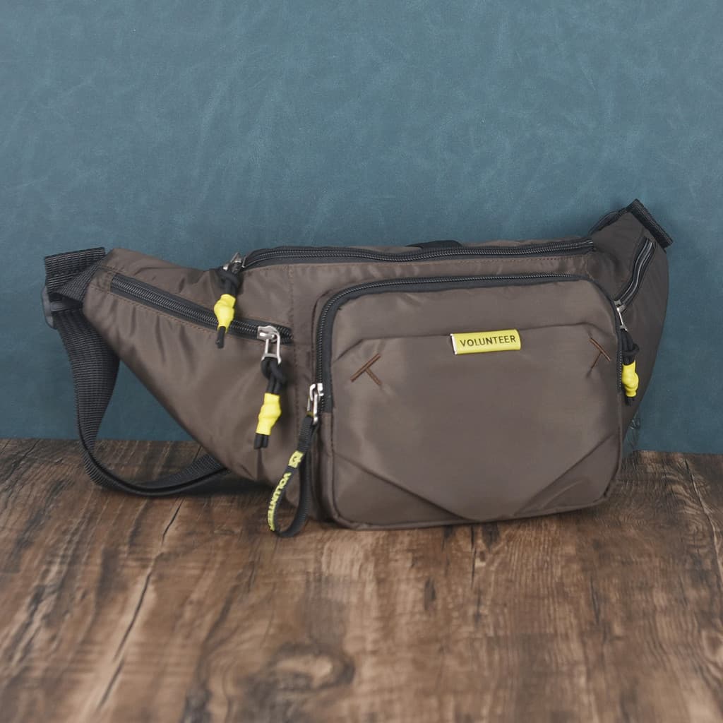 2026 novo estilo bolsa de cintura masculina grande capacidade leve Multi-zíper saco de peito esportes ao ar livre Commut
