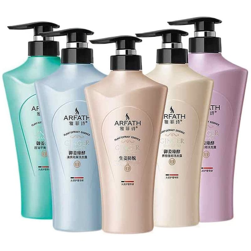 Yafei Shi Yujiang Zhenzyme Shampoo Série Limpeza Anticaspa Controle de Óleo Creme de Cabelo Macio Fofo Genuíno 680ml