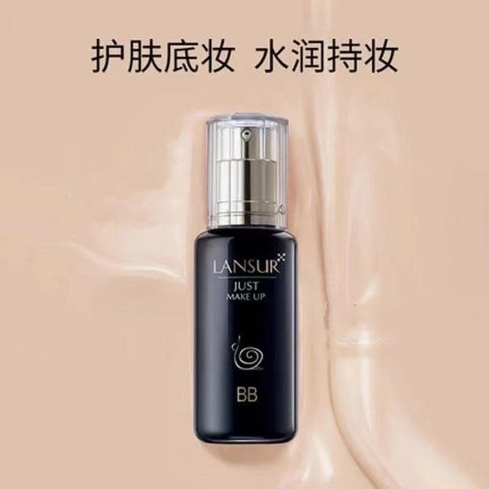 Lanse caracol adequado para a pele BB creme hidratante corretivo retoque isolamento brilho Natural Nude maquiagem base l