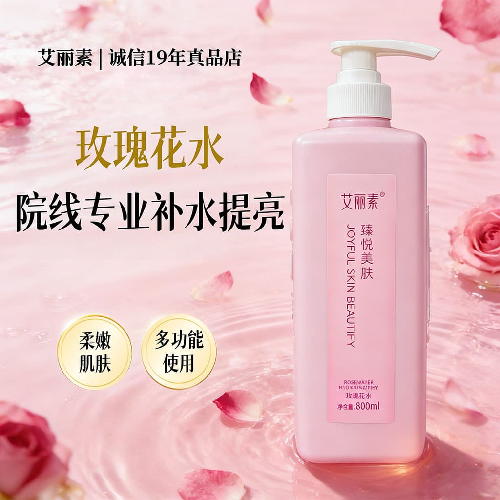 Alice Rose Water 800ml Hidratante Hidratante Hidratante Toner Rosa Hidrossol Essência Água Linha de Jardim Qualidade