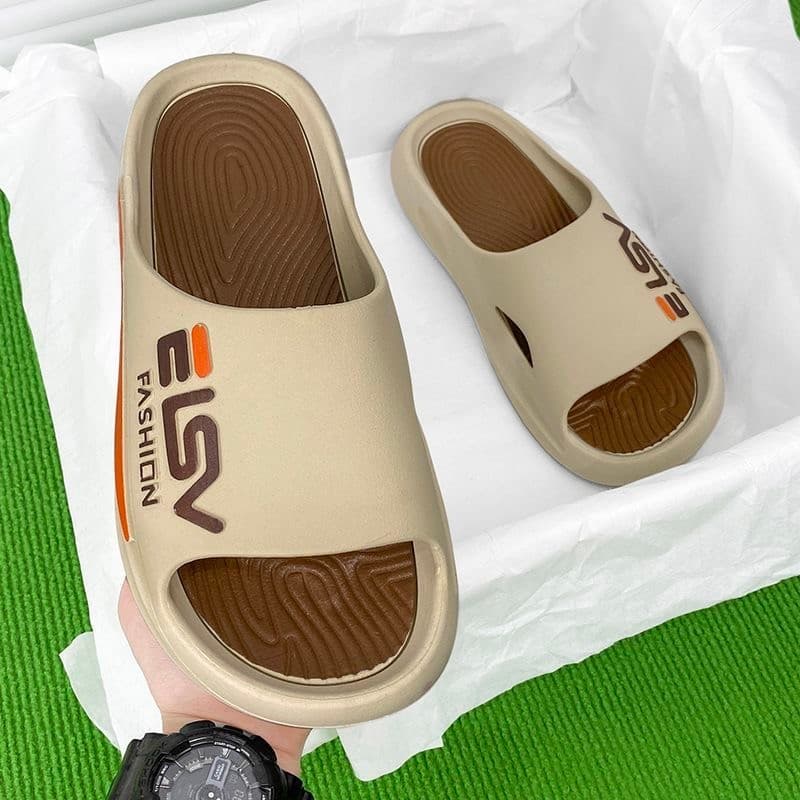 Chinelos masculinos antiderrapantes desodorante interior durável casa Wearable verão ao ar livre Wear moda verão macio c