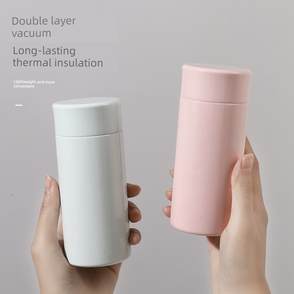 316 aço inoxidável Macaron cor bolso copo 200ml Mini copo térmico portátil Anti-escaldante boca bonito copo de água