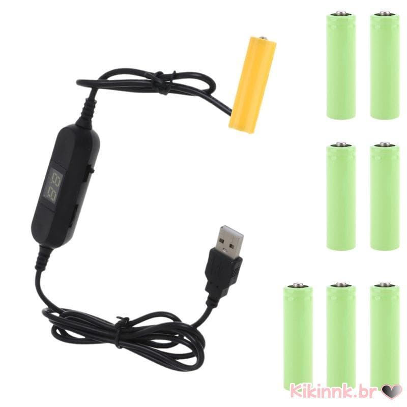 USB Para 1 5V 3V 4 5V 6V 12V LR6 AM3 Manequim Substituir 1-8 Baterias LED Luz Brinquedo Movime