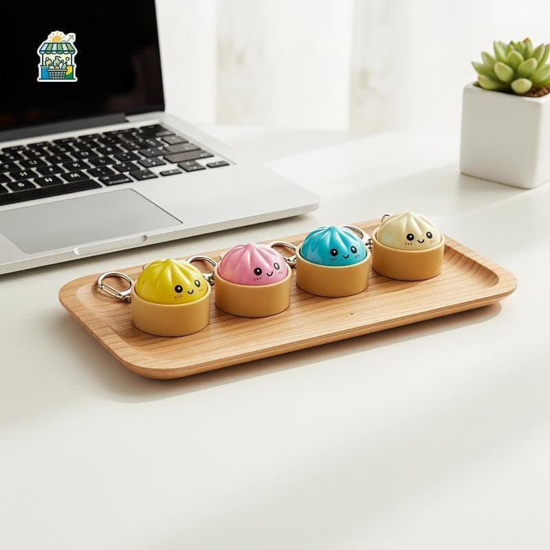 Bolinho Durável Bao Fidget Clier Chaveiro Com Luz LED Brinquedo Sensorial Para Alívio Do Estresse Uso Prolongado