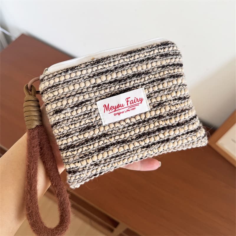 Nicho High-End saco de armazenamento feminino pequeno mão-transporte portátil saco cosmético batom fone de ouvido armaze