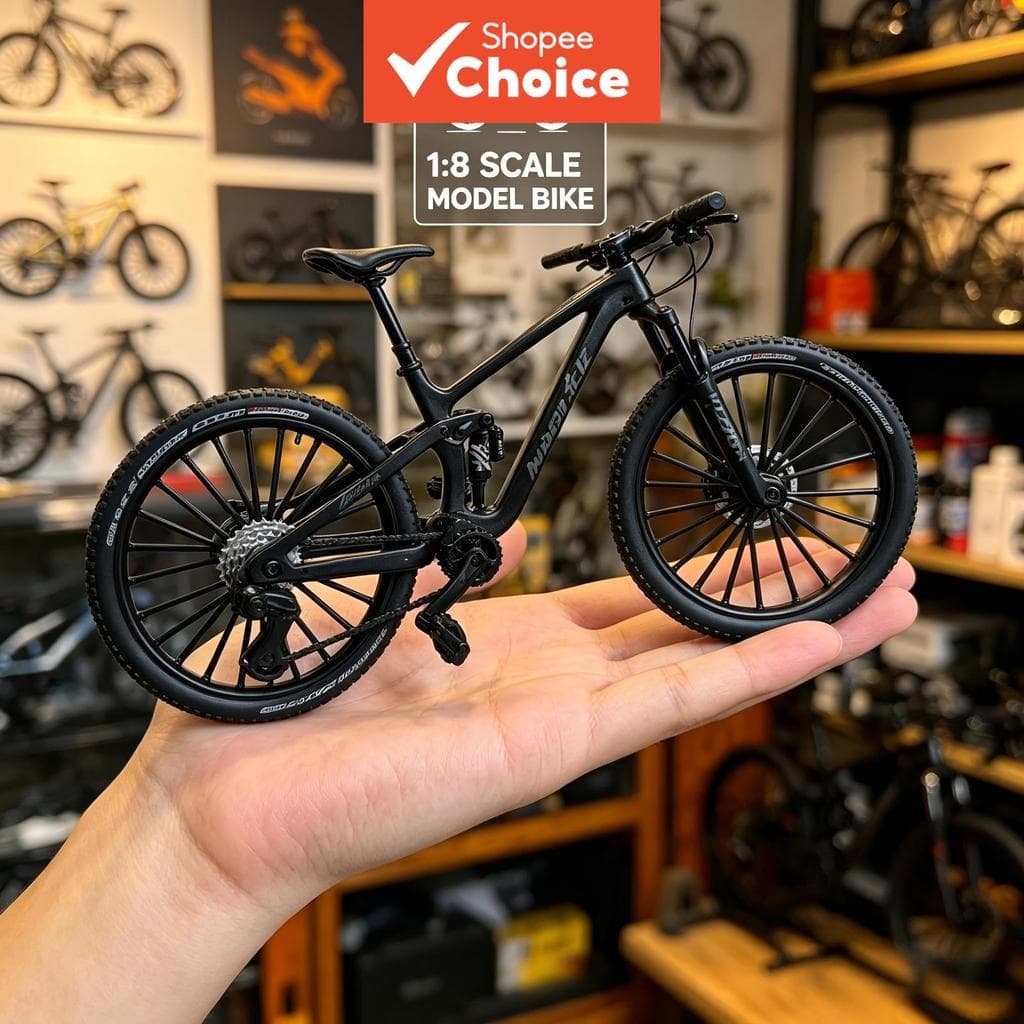Modelo de Bicicleta de Montanha de Liga com Gradiente de Cor, Coleção de Hobby, Presente Infantil