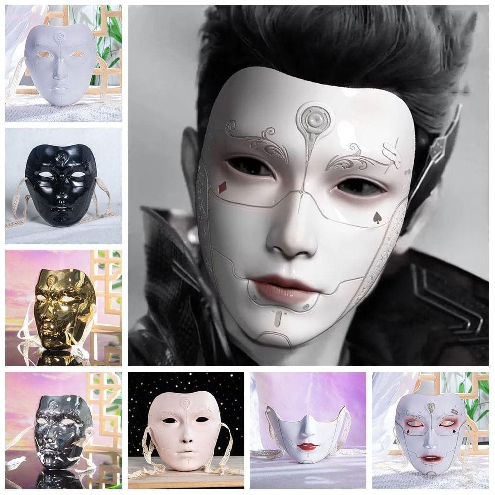 Máscara Facial ADAMES Estilo Antigo , Masculina Adulta | , Cosplay Baile Adereços De Olho Anime Prós
