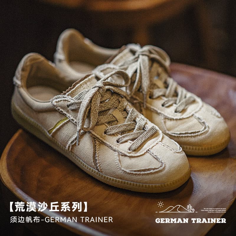 Ferramentas modernas Retro deserto alemão sapatos de treinamento nicho lona esportes casuais leve sola macia tênis mascu