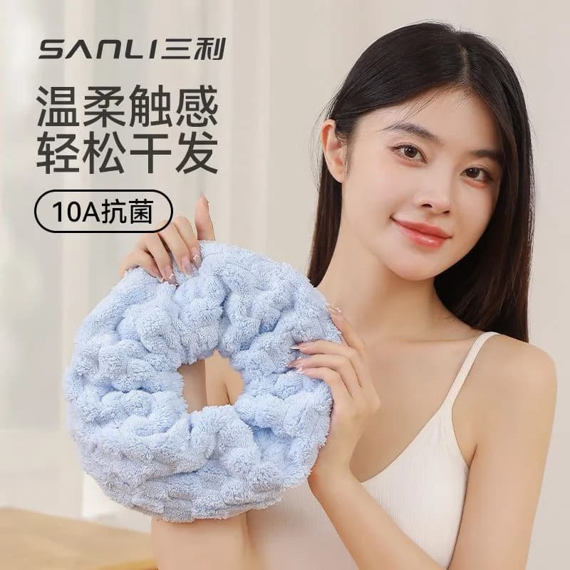 Laço de cabelo 10A antibacteriano toalha de secagem de cabelo absorver água de secagem rápida boné de secagem de cabelo