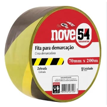 Fita De Sinalização Zebrada Para Áreas De Risco 48x30m