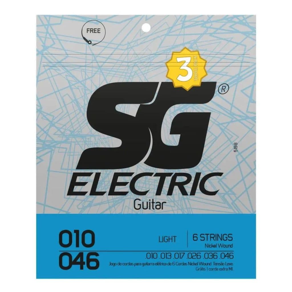 Encordoamento Triple Pack Sg 0.10 P/ Guitarra Light (3 Un.) 5198TP