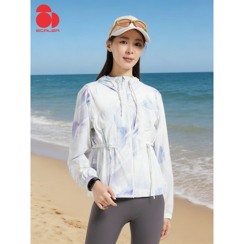 Scaler scaler ao ar livre 2026 primavera verão novo estilo roupas de pele feminina luz respirável protetor solar roupas