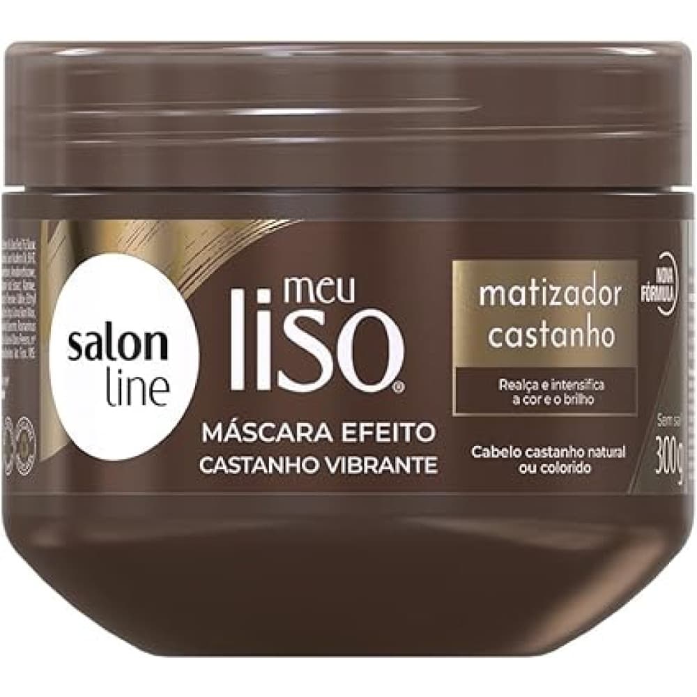Máscara Capilar Meu Liso Matizador Castanho 300g