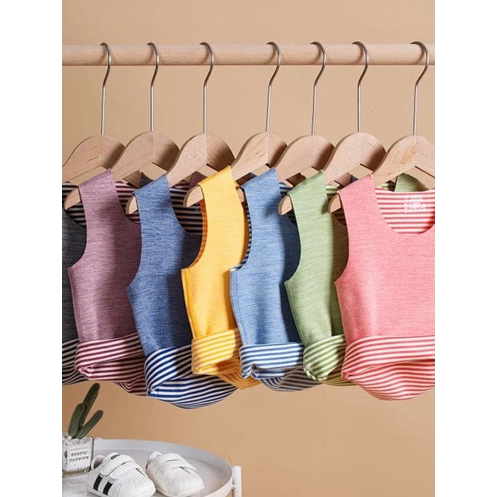 2 peças frete grátis colete sem costura infantil roupas infantis meninas meninos casualmente corte dupla face usar seda