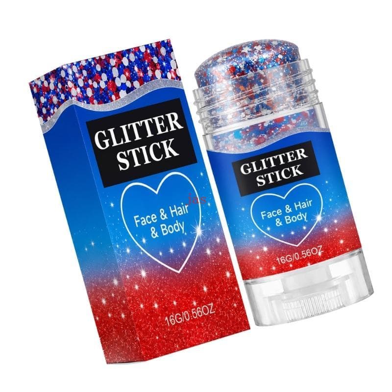 Holiday Glitter Makeup Para Rosto, Cabelo, Detalhes Do Corpo, Vermelho,, Prata, Branco