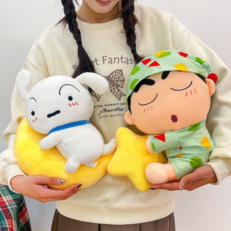 Novo estilo estrela pijamas Crayon shin-chan boneca shin-chan boneca shin-chan boneca de pelúcia dos desenhos animados A