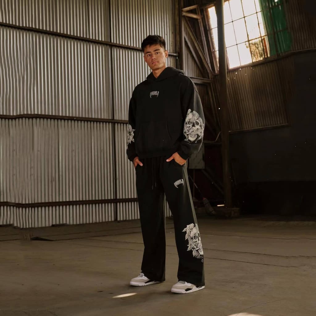 You youngla americano Street Wear casual terno outono inverno novo estilo das mulheres dos homens esportes de Fitness ca