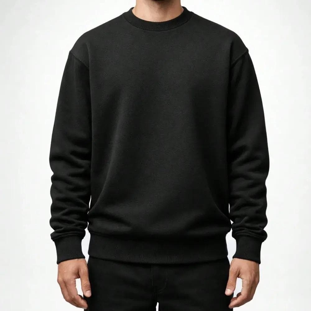 Blusa Moletom Masculino Sem Capuz Gola Careca Moderno e Estiloso Promoção