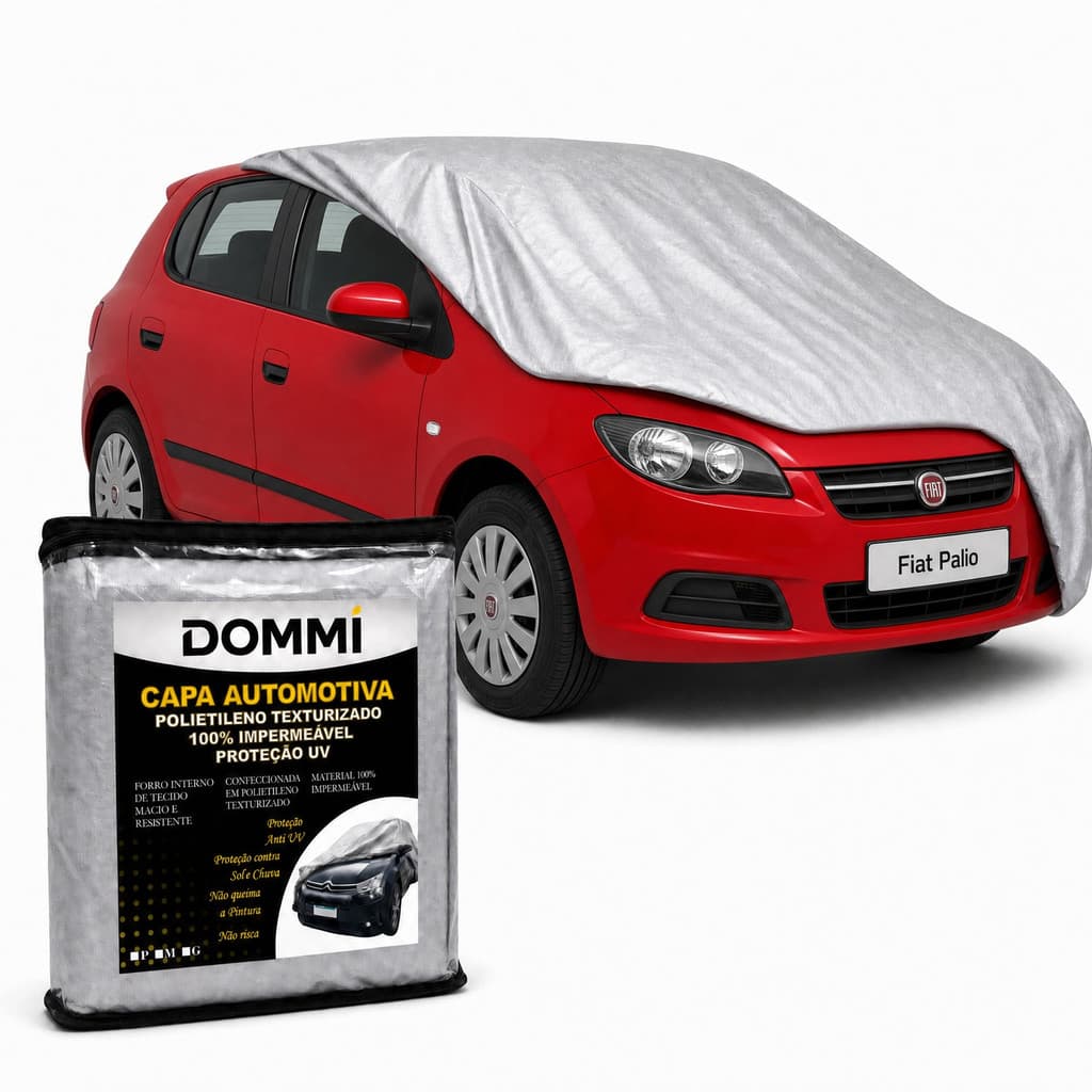 Capa cobrir carro Palio 100% Impermeável Forrada Proteção Sol Chuva Poeira Risco