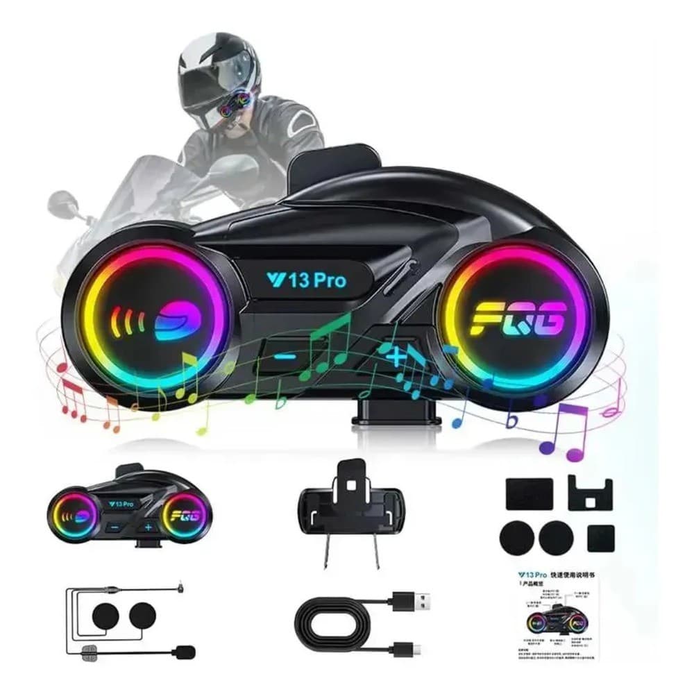 Intercomunicador De Capacete Moto Y13 Pro