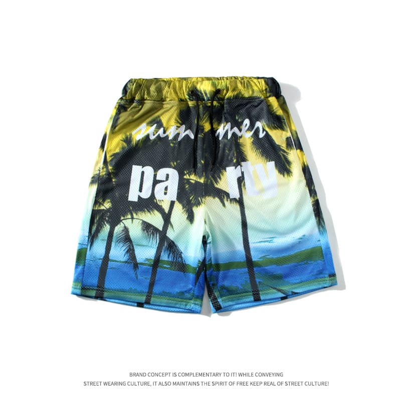 Shorts esportivos masculinos correndo Fitness de secagem rápida Casual cinco pontos verão único malha de seda gelo dos d