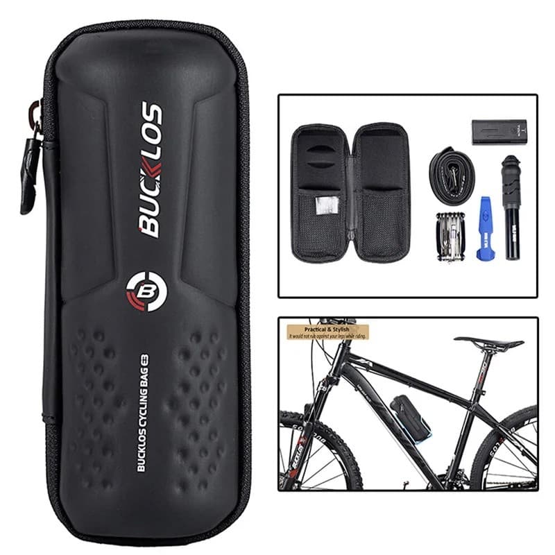 Bolsa para bicicleta de estrada, bolsa traseira portátil para bicicleta de montanha, à prova de chuva, com revestimento