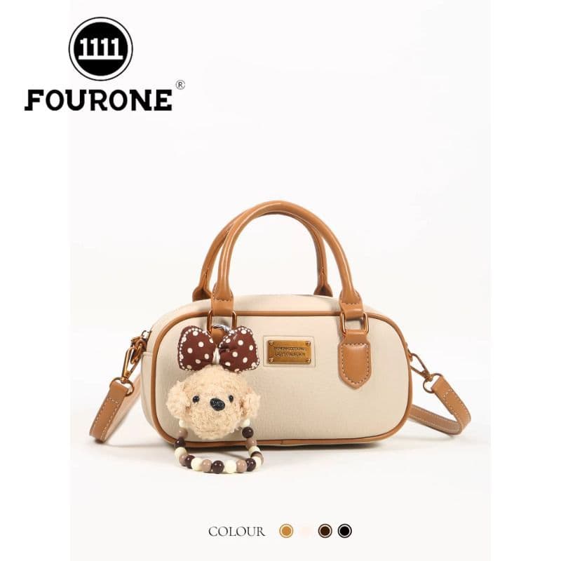 [FOUR ONE] Bolsa de bowling moderna e exclusiva com design elegante em cores contrastantes, sensação de alta qualidade,