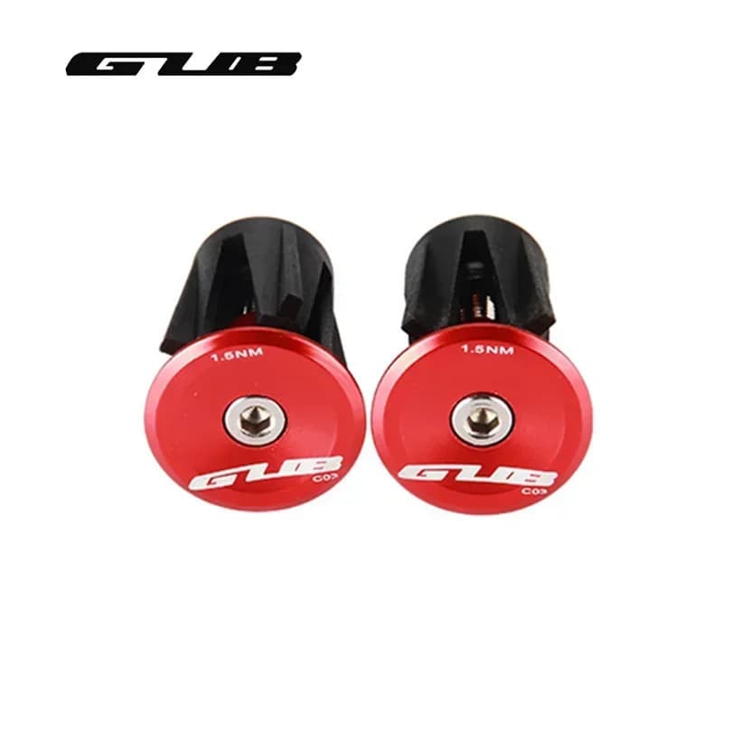 GUB 1 Par De Plugues De Extremidade De Aperto De Bicicleta Para Guidão De 17.5-22mm , Liga De Alumínio , MTB , Alça De E