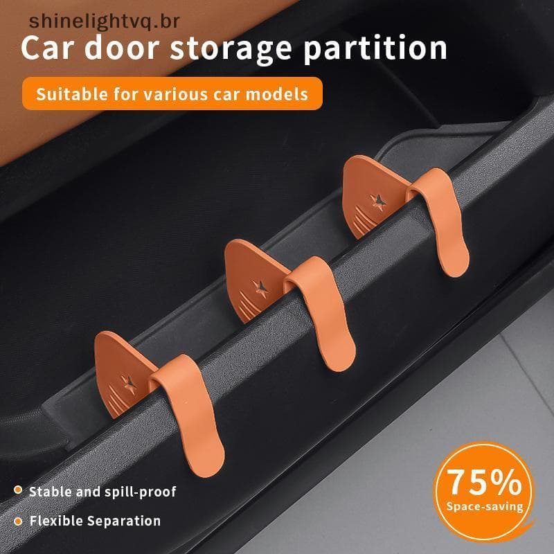 [shin] Painel Divisória Universal Para Armazenamento De Porta De Carro , 2/4 Unidades , Organizador Ranhuras Automática