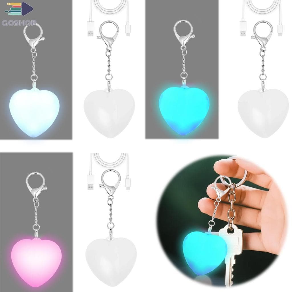 4/3 Unidades Coração Redondo Bolsa Luz Sensor Automático Ativada Por Toque Lâmpada LED Pendurada Noturna Para Mulheres S