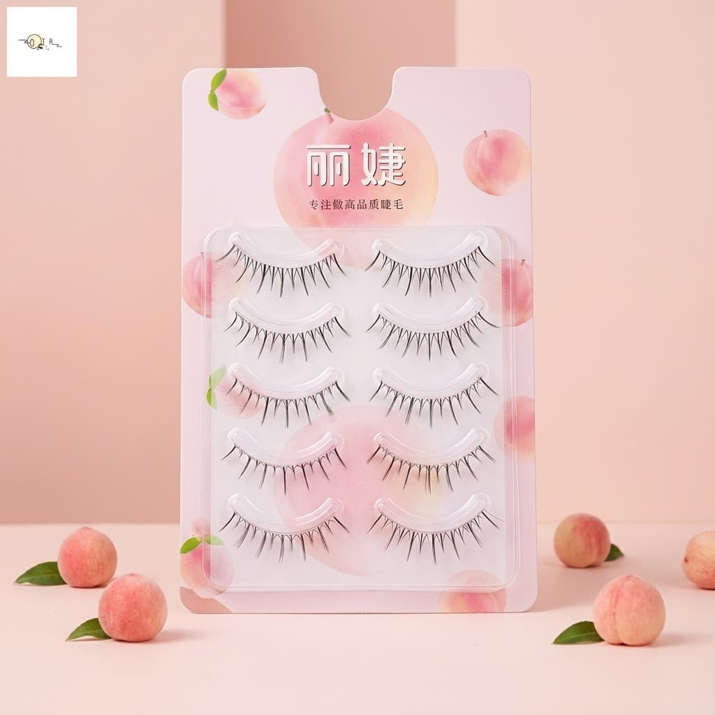 Cílios Postiços De Fada À Prova D'água Fibra Sintética Natural Fofo C Curl Strip Lashes Invisível Clear Band Longa Duraç