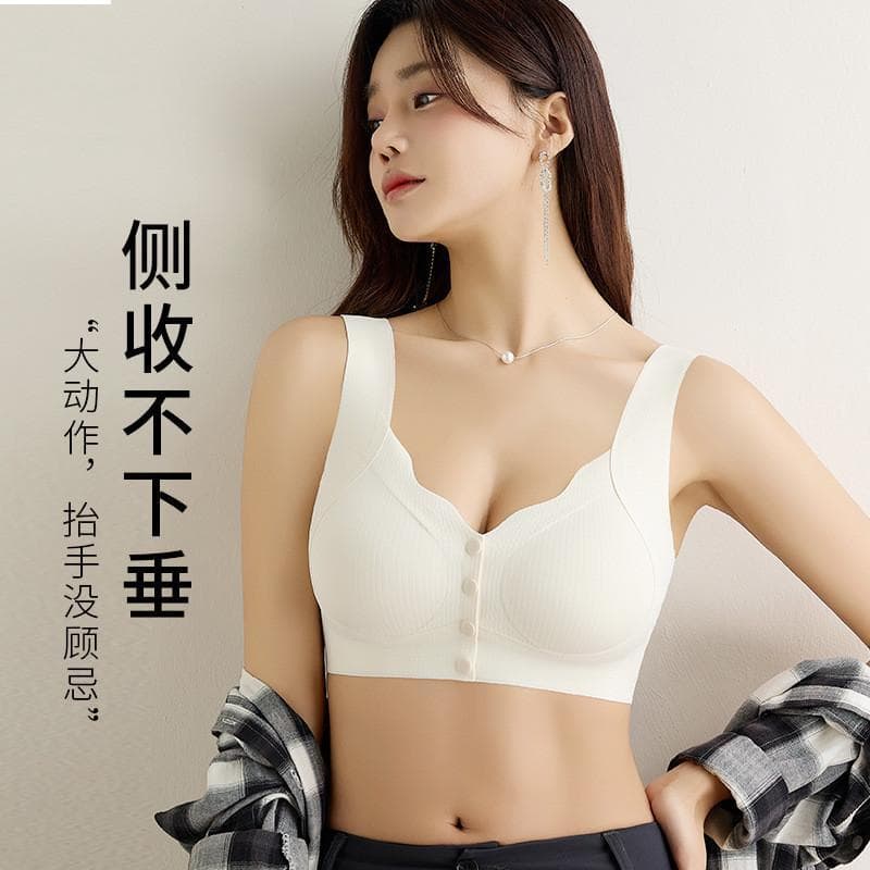 Mãe estilo fivela frontal Pull-up tamanho grande sem costura roupa interior feminina Push-up amamentação Anti-flacidez a