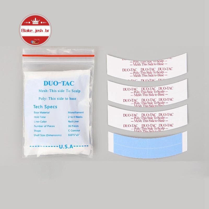 [Qualidade B] 36 Pc/Saco Super Forte Duo-Peruca Fita Dupla Corte Linha Face Extensão Adesiva Tiras De Cabelo Para Peruca