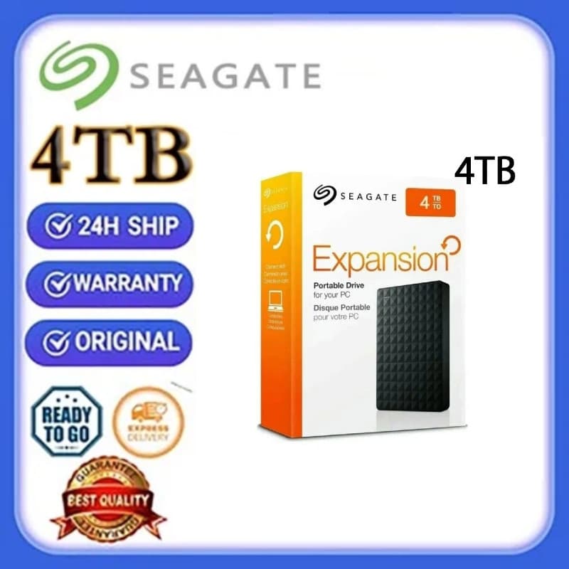 ⚡️Seagate⚡️ Disco Rígido HD Externo 1TB 2TB 4TB Grande Capacidade Disco Rígido Portátil USB 3.0 SSD Notebook