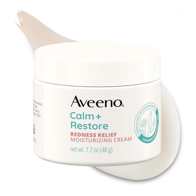 Creme Hidratante Facial Aveeno Calm + Restore Redness Relief, Hidratante Facial Não Comedogênico com Ceramida e Vitamina