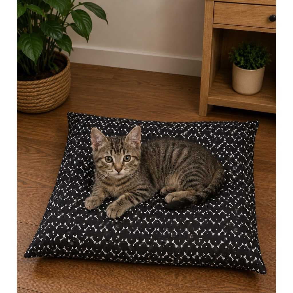 Cama Pet Colchonete Almofada Para Cão Gato Confortável M e G Lavável Zíper Diversas Estampas