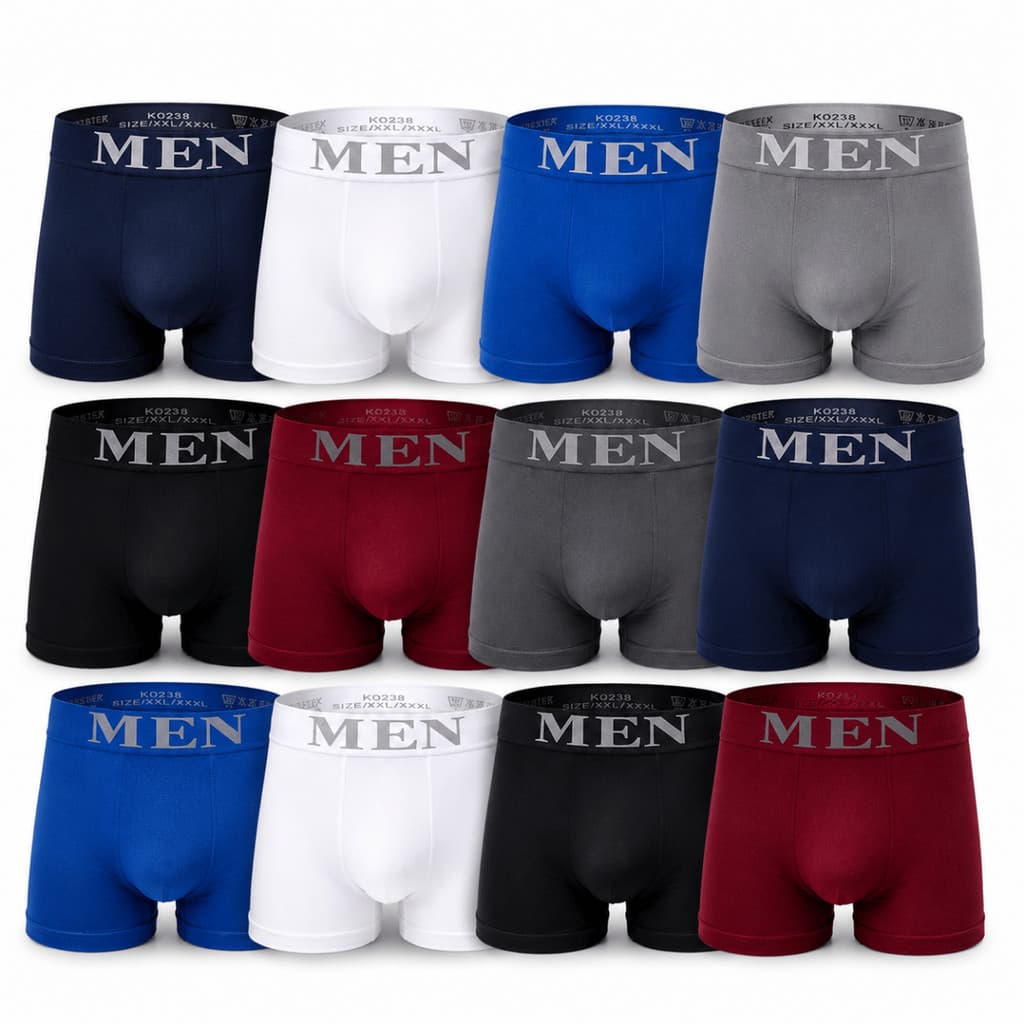 Kit 24 cueca box Masculina Premium box  boxer Ajuste Perfeito Confortavel ou kit 12 unidades