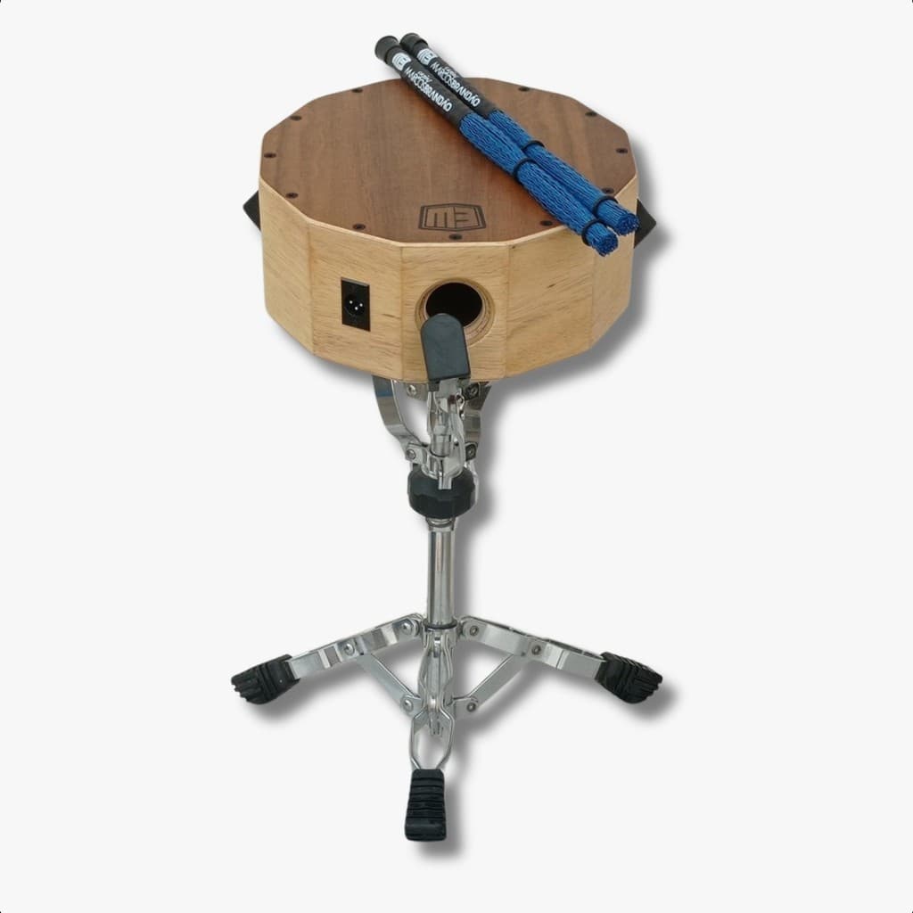 Caixa Repique Percuteria De 10  Elétrica + Baquetas Mb Top