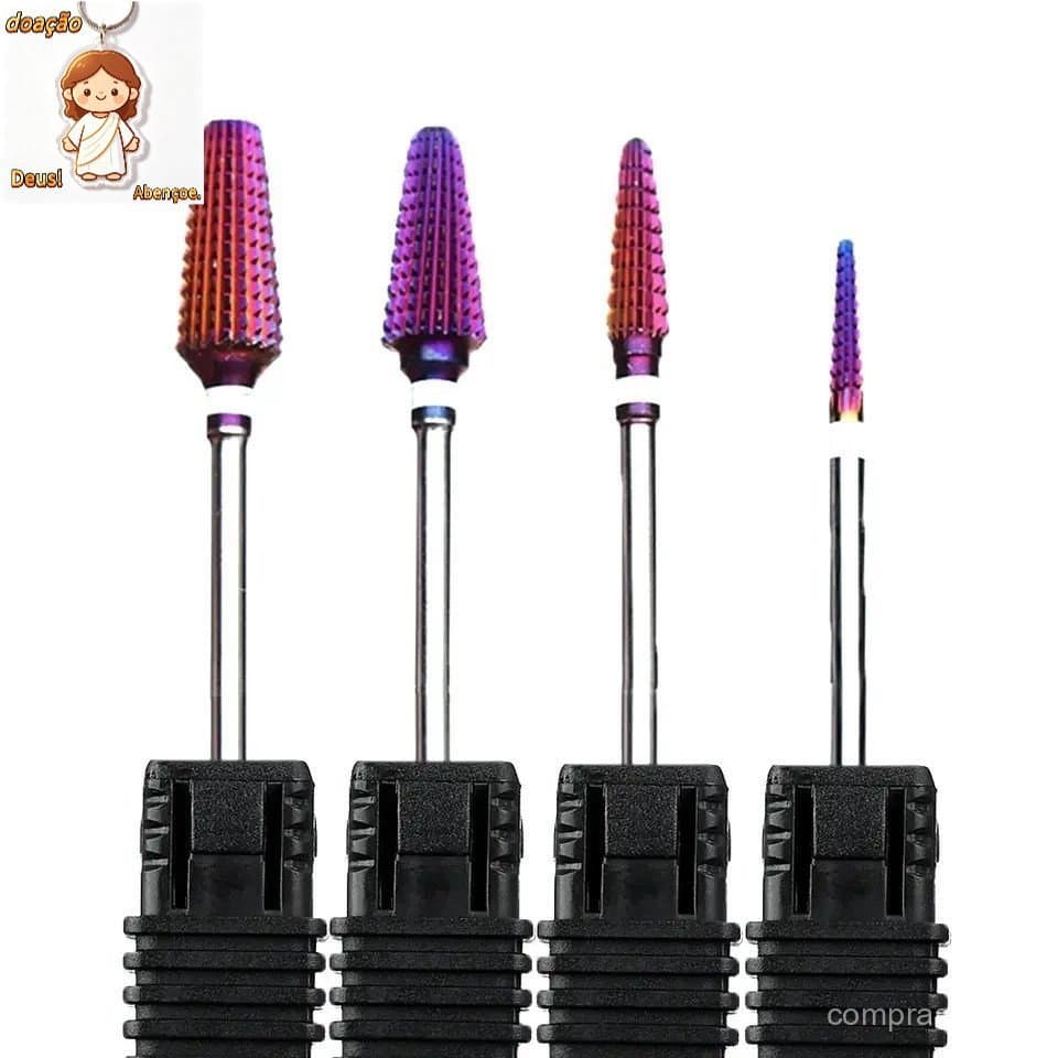 Broca Super Tungstênio kit 4 unidades 4x1 remocao acabamento curvatura limpeza
