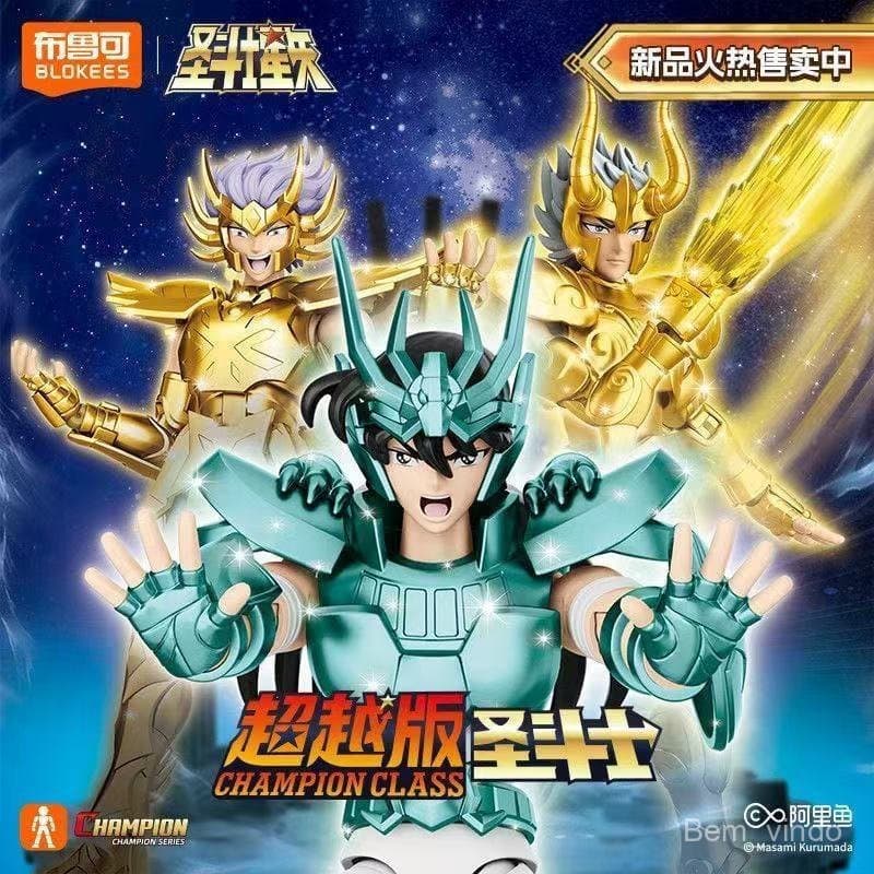 Figuras Blokees Cavaleiros do Zodíaco Saint Seiya/Aiorio Blocos de Montar Figuras de Ação