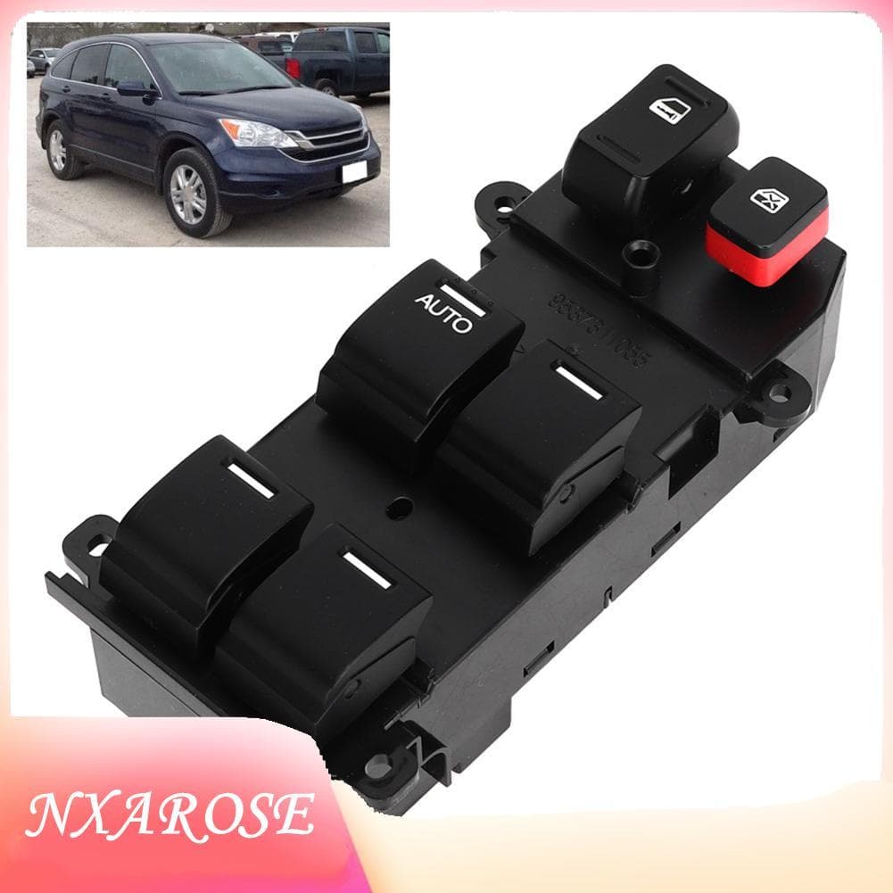 Nxarose Interruptor de controle mestre da janela elétrica se encaixa CRV 2.4L L4 2007-2011 Substituição 35750-SWA K01