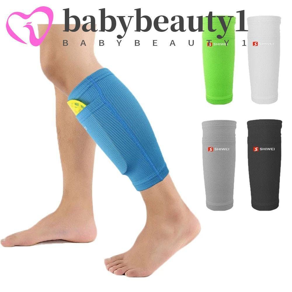 BABYBEAUTY1 Caneleiras Meias Protetor De Caneleira De Nylon Com Bolso Esportes Segurança Canilleras Suporte Meia