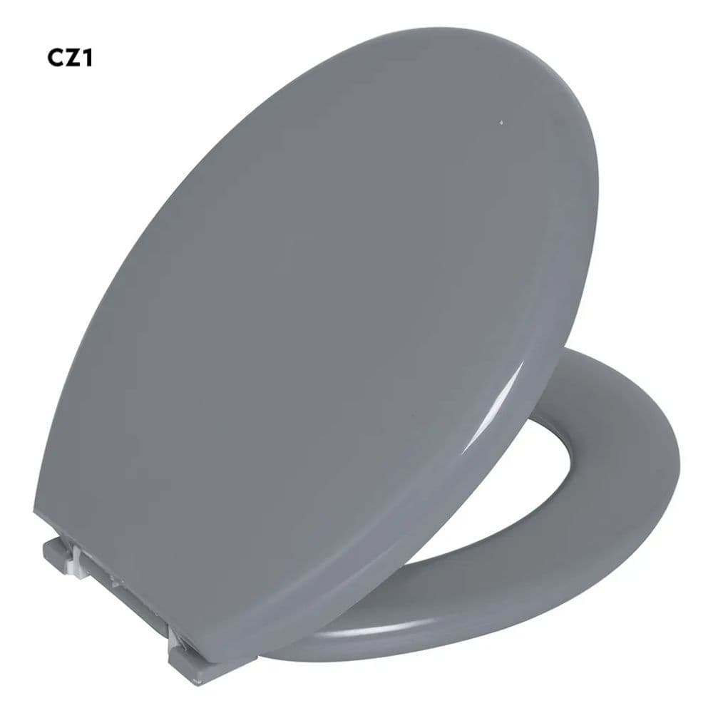 Assento Sanitario Astra Super Almofadado Oval TPK Cinza