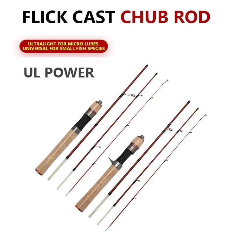 Vara spinning Mavllos 1,4M potência UL 4 seções ultraleve para molinete, ideal para pesca leve em riachos e lagoas