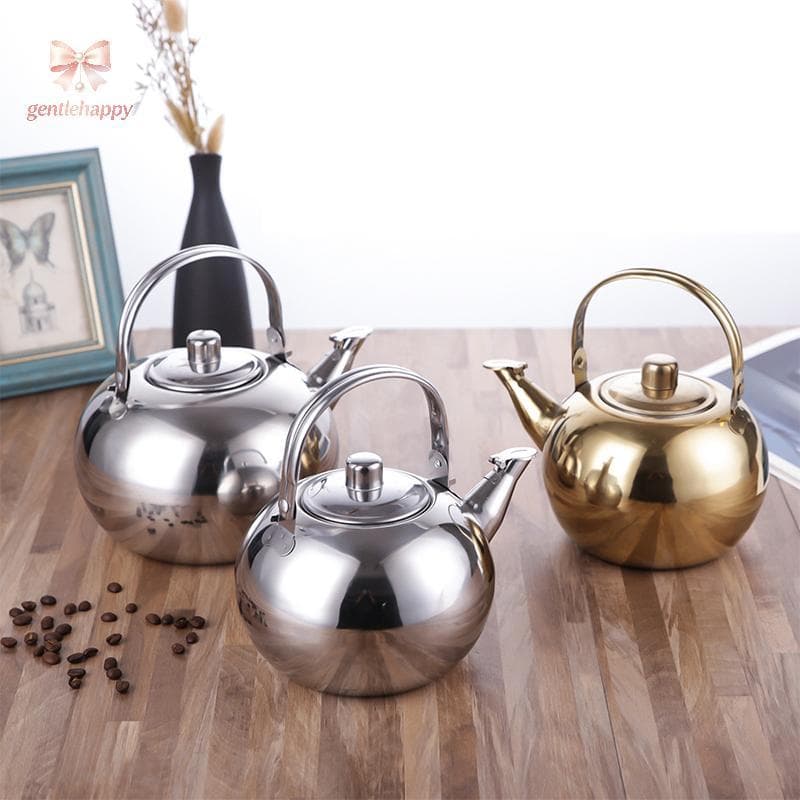 Gentlehappy Chaleiras De Água De Aço Inoxidável Bule Com Filtro Infusor Chaleira De Café Jarro De Chá Verde Escritório E