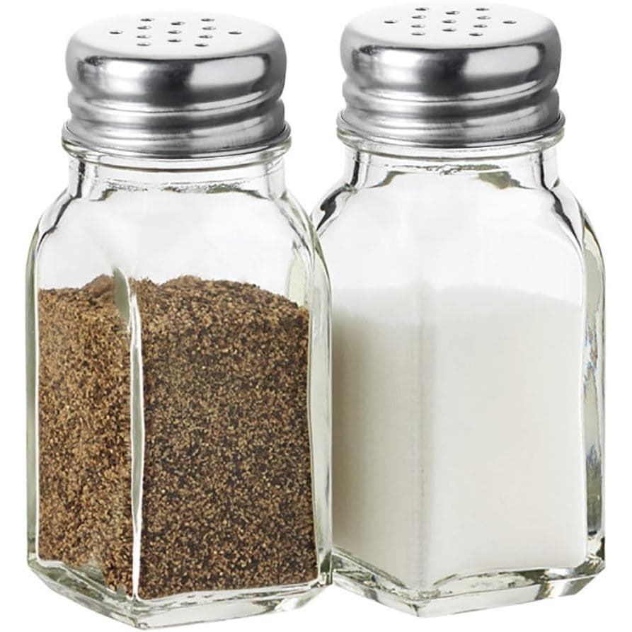 Conjunto de Saleiros e Pimenteiros de Vidro Transparente, Utensílios de Cozinha para Mesa de Cozinha RWUK