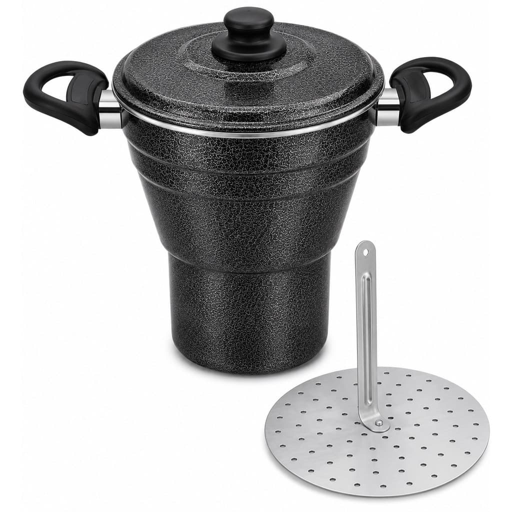 Cuscuzeiro de Aluminio Premium de Alta Qualidade 14 cm