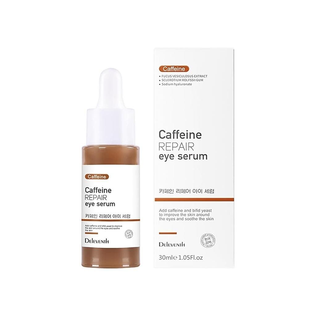 Sérum para Olhos com Cafeína e Vitamina E da Marca Coreana 30ml / Reparação Anti-Envelhecimento, Antioxidante, Reduz Lin