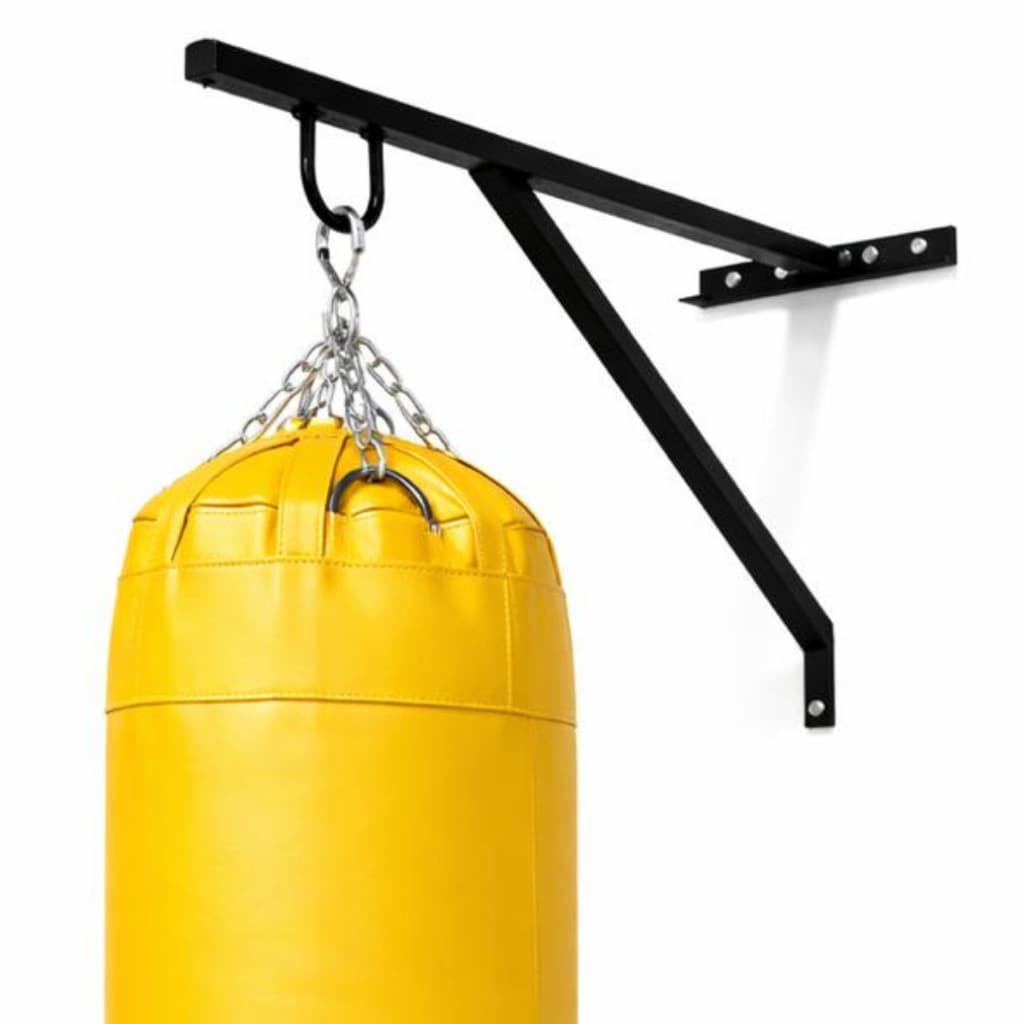 Suporte Para Saco De Boxe E Pancada Parede Reforçado Com Gancho Fechado Com Buchas E Parafusos